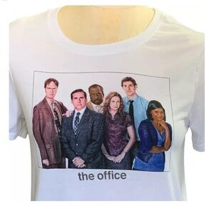 The Office Cast White Graphic Tee
